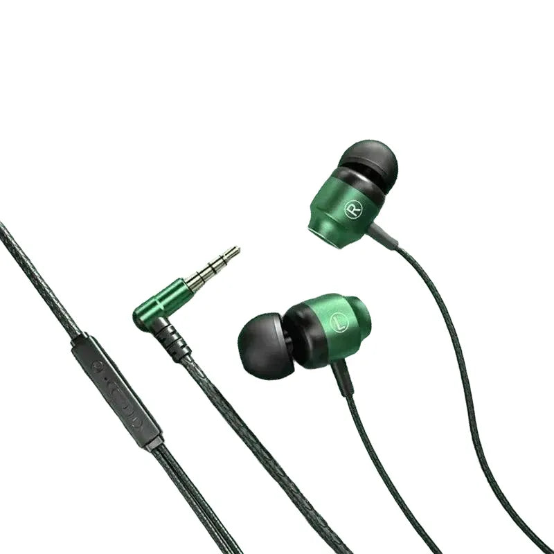 Pro Gaming Earbuds for Immersive Bass – 3.5mm Green product view 1
