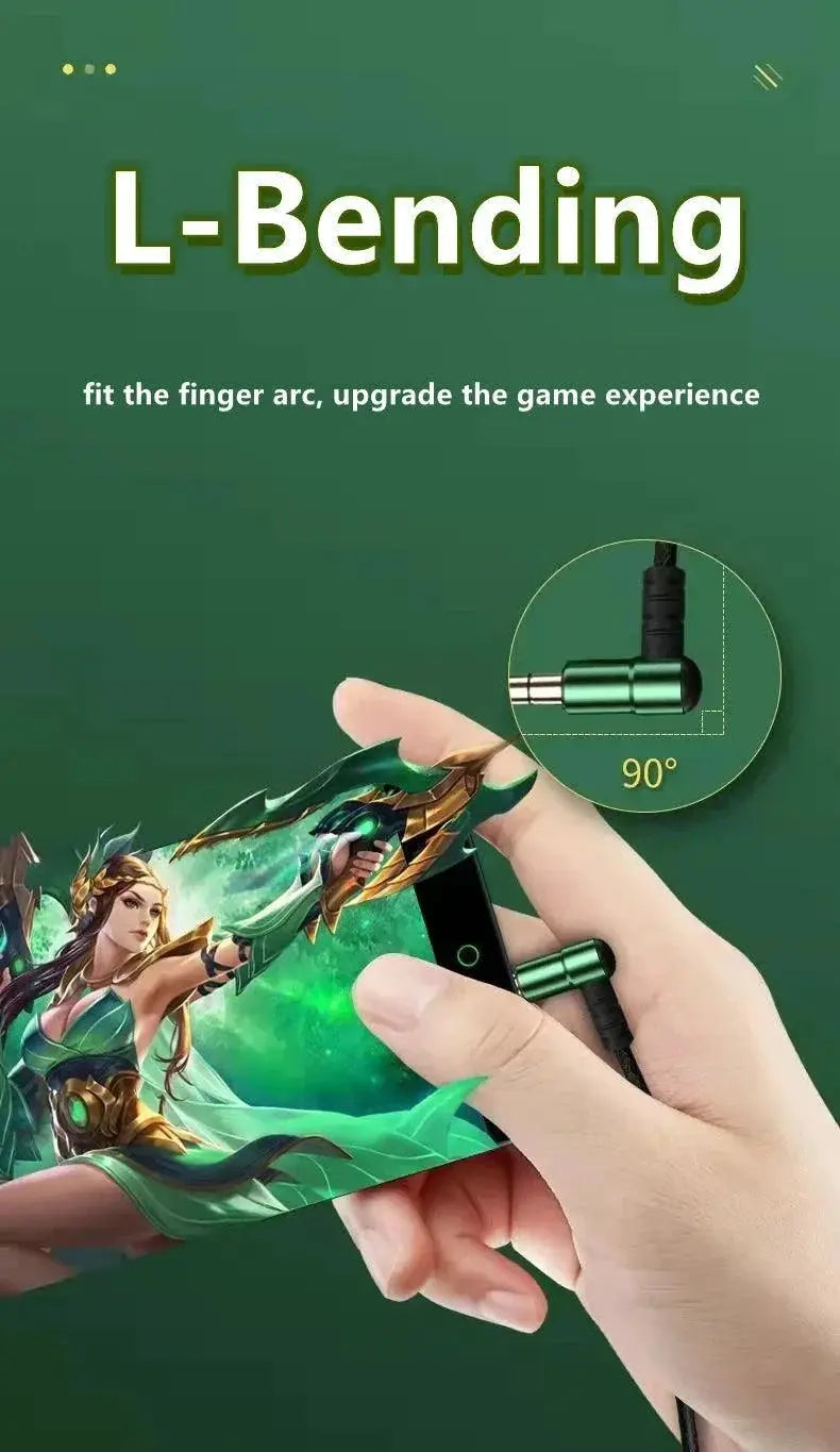 Premium Green Metal Gaming Wired Earbuds For Pro Players