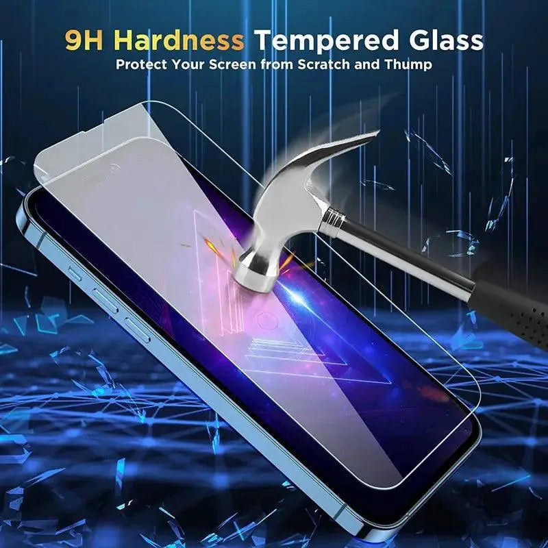 IPhone 15 Series Full Coverage Tempered Glass Protectors