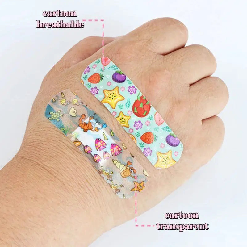 Kids Waterproof Cartoon Band Aid Stickers For Fun Healing