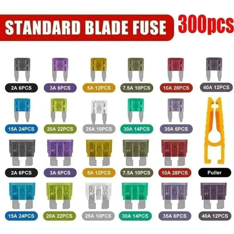 Car Fuse Kit Durable Blade Fuses For Quick Replacement