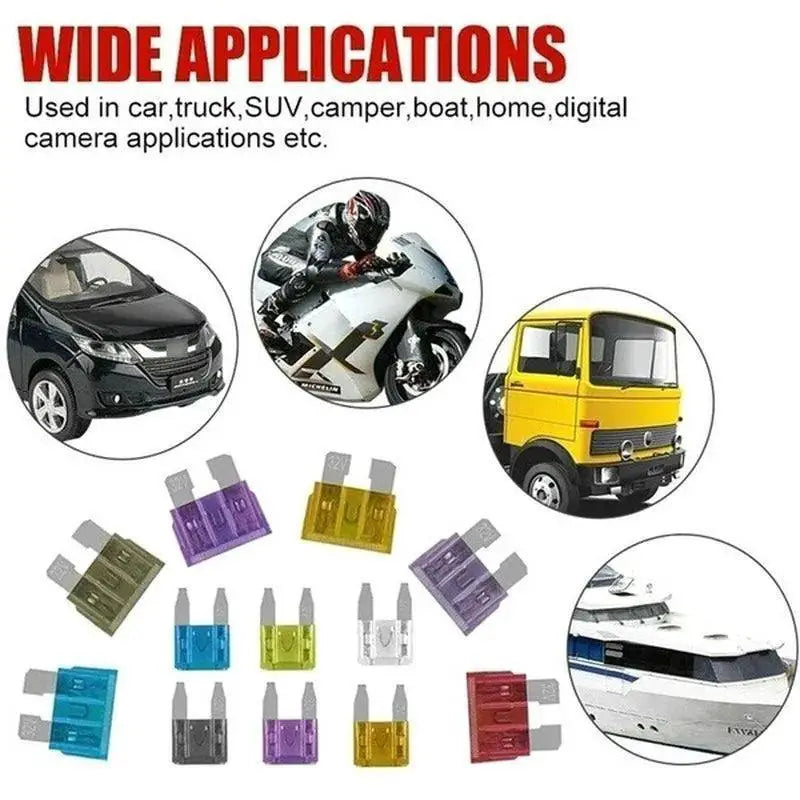 Car Fuse Kit Durable Blade Fuses For Quick Replacement