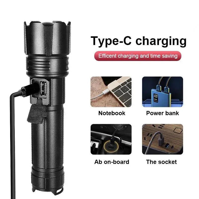 Ultra Bright LED Flashlight 500m Waterproof Outdoor Gear