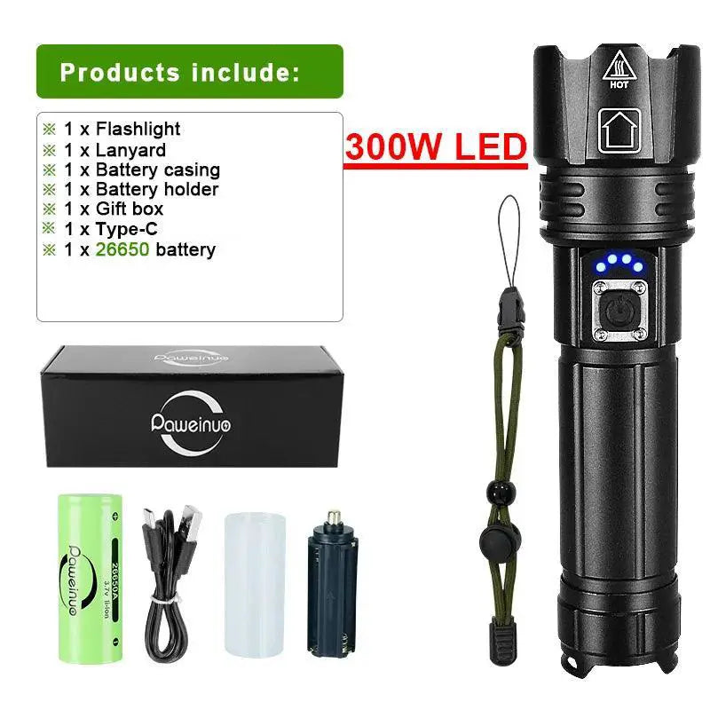 Ultra Bright LED Flashlight 500m Waterproof Outdoor Gear