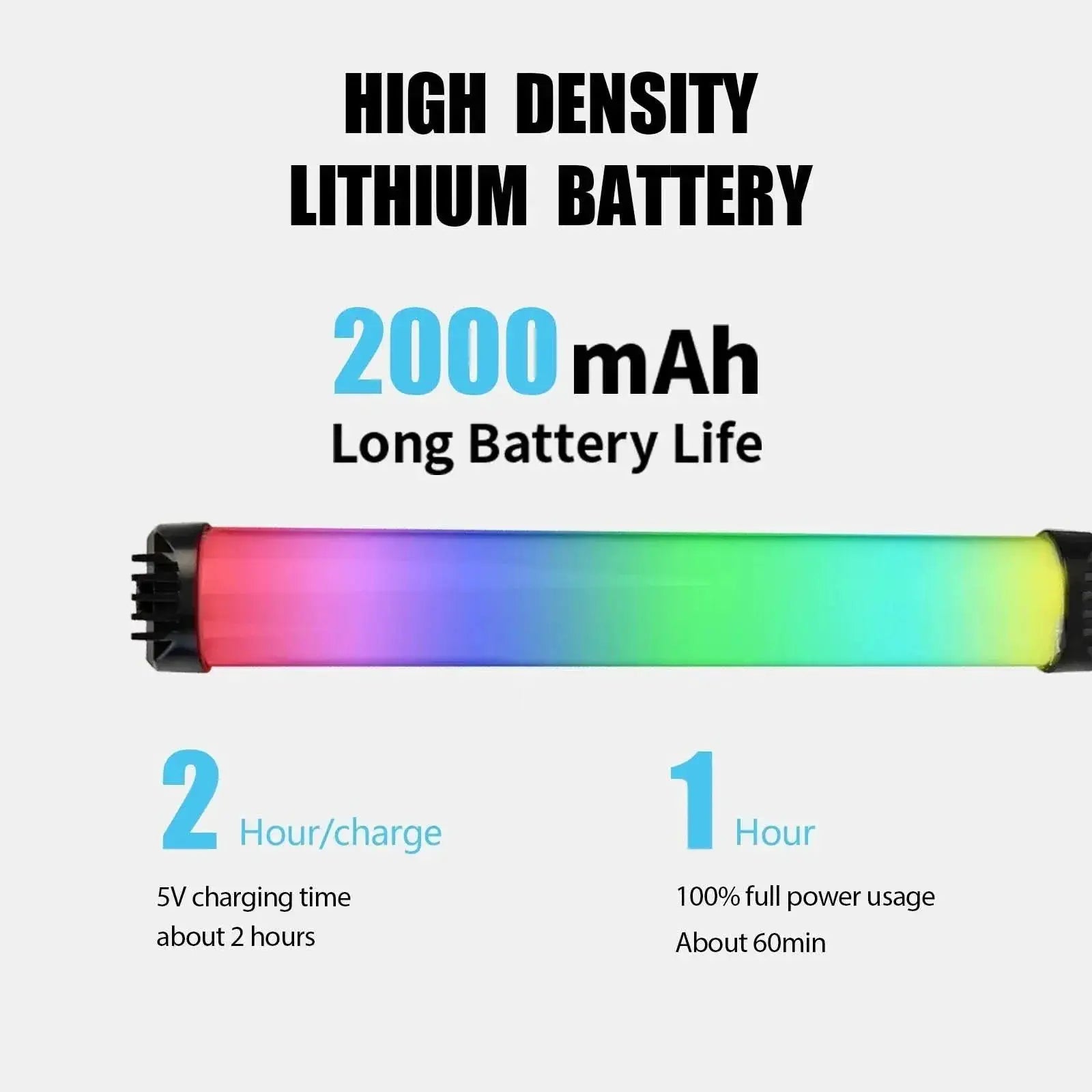 Handheld RGB LED Fill Light Stick for Photography and Video