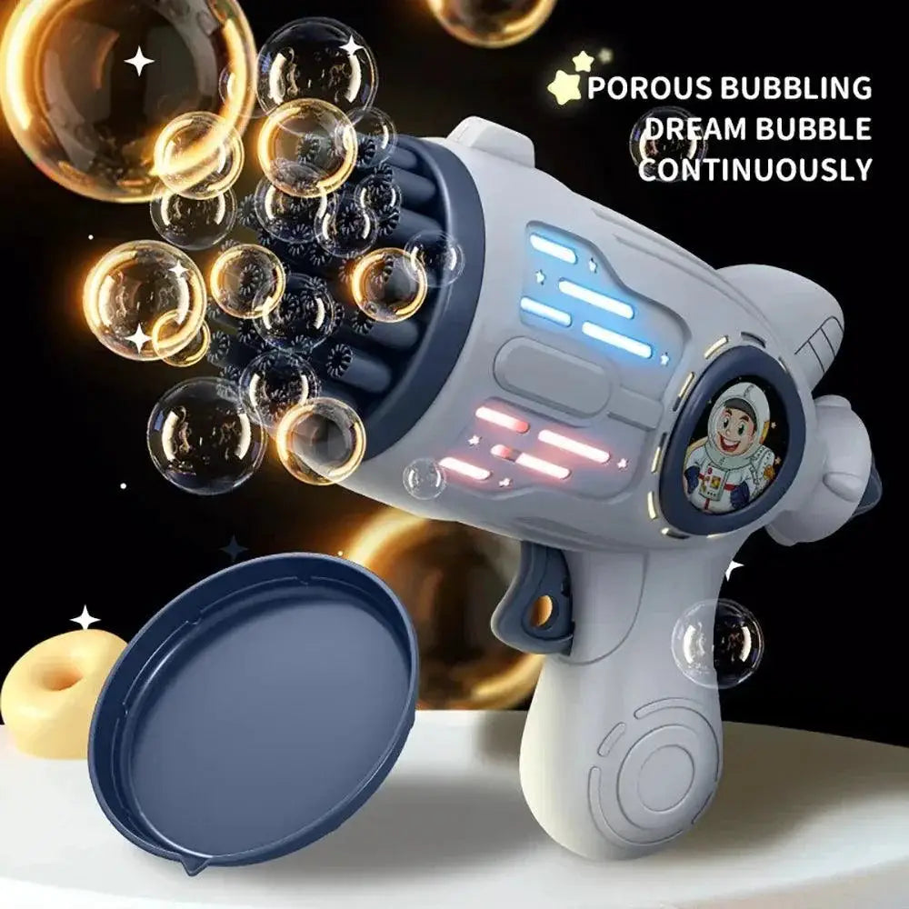 Electric Bubble Gun Toy With LED Lights For Kids Fun