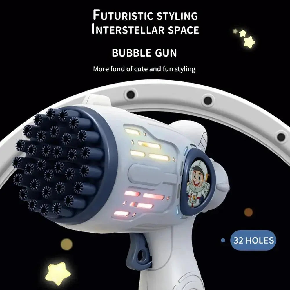 Electric Bubble Gun Toy With LED Lights For Kids Fun