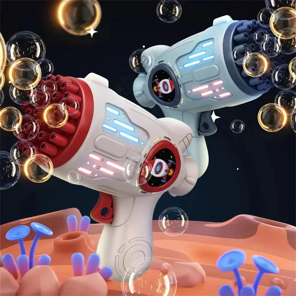 Electric Bubble Gun Toy With LED Lights For Kids Fun