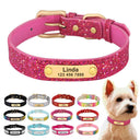 Personalized Sequin Dog Collar For Small To Medium Pets