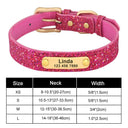 Personalized Sequin Dog Collar For Small To Medium Pets