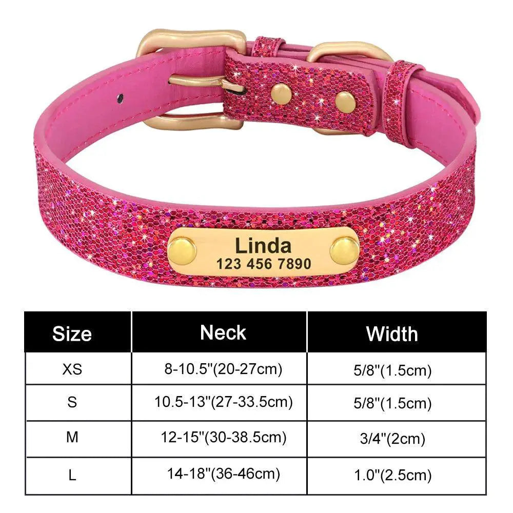 Personalized Sequin Dog Collar for Pets — product view 8