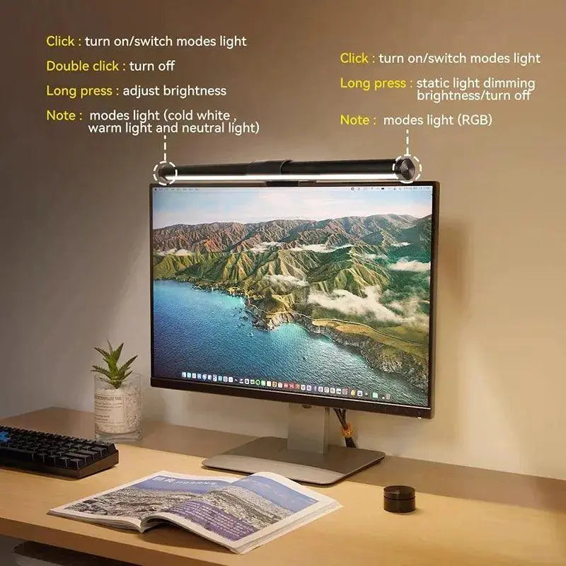 Monitor Light Bar Stepless Dimming LED Desk Lamp Eye Care