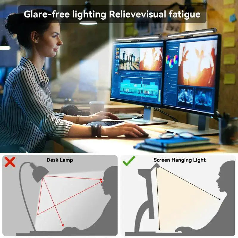 Monitor Light Bar Stepless Dimming LED Desk Lamp Eye Care