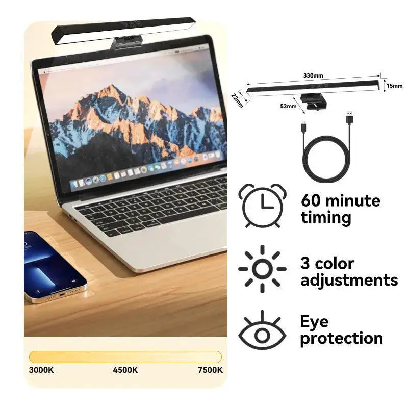 Monitor Light Bar Stepless Dimming LED Desk Lamp Eye Care