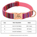 Personalized Nylon Dog Collar for Large Dogs