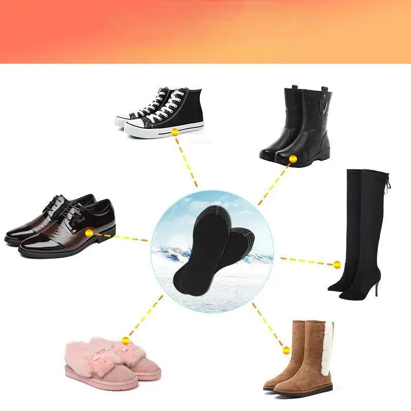 Heated Insoles Customizable Electric Shoe Inserts for Skiing