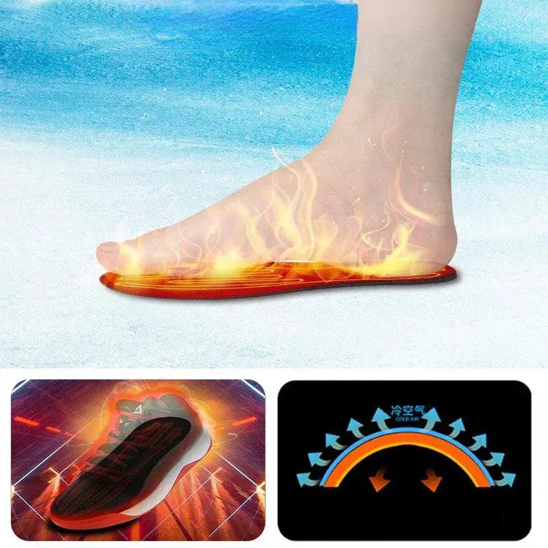 Heated Insoles Customizable Electric Shoe Inserts for Skiing