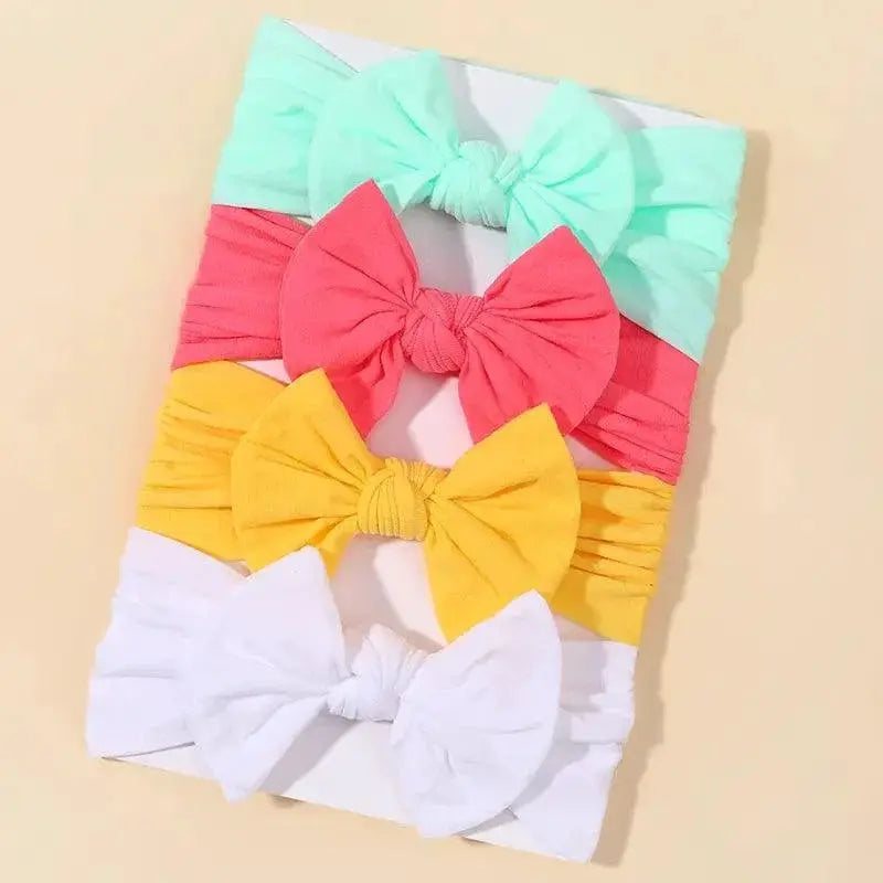 Vibrant Bowknot Hairband Kids Trendy Outings Accessory