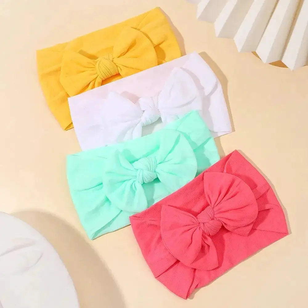 Vibrant Bowknot Hairband Kids Trendy Outings Accessory