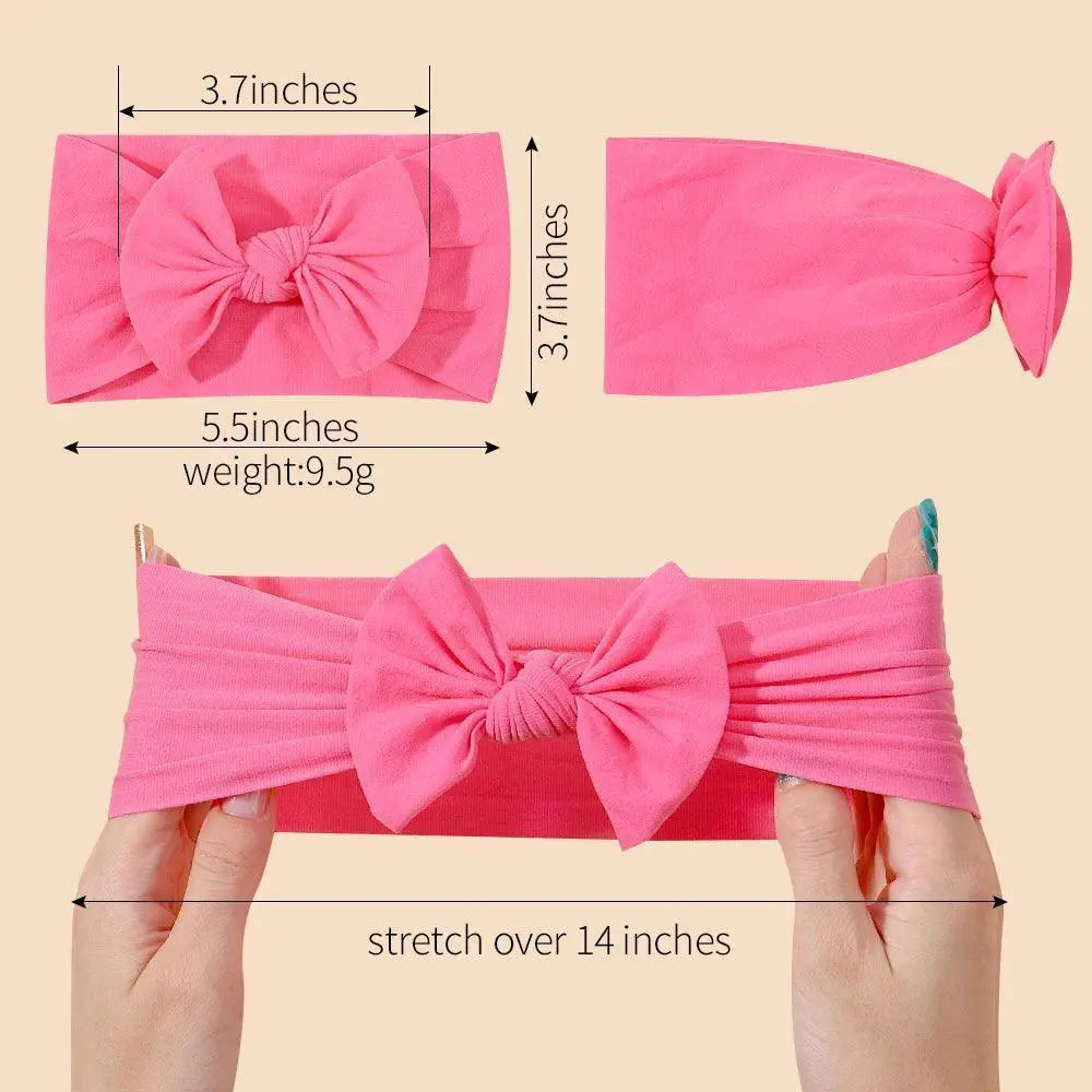 Vibrant Bowknot Hairband Kids Trendy Outings Accessory