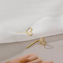 Elegant Heart Pearl Earrings for Women