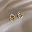 Elegant Heart Pearl Earrings for Women