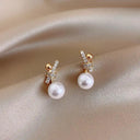 Elegant Heart Pearl Earrings for Women