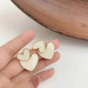 Elegant Heart Pearl Earrings for Women