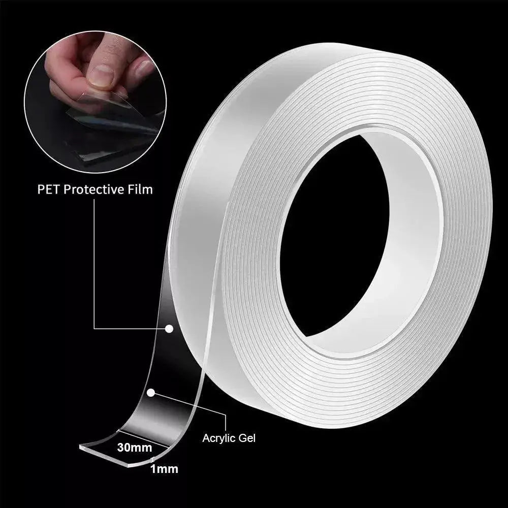 Nano Clear Double Sided Adhesive Tape Waterproof Versatile