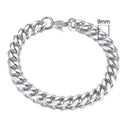 Chunky Stainless Steel Curb Chain Bracelet For Men