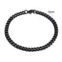Chunky Stainless Steel Curb Chain Bracelet For Men