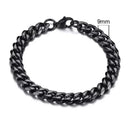 Chunky Stainless Steel Curb Chain Bracelet For Men