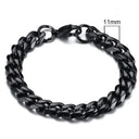 Chunky Stainless Steel Curb Chain Bracelet For Men