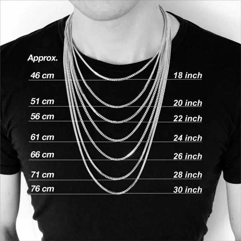 Cuban Chain Necklace Stainless Steel Link Chain Gold