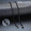 Cuban Chain Necklace Stainless Steel Link Chain Gold