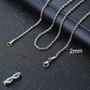 Cuban Chain Necklace Stainless Steel Link Chain Gold