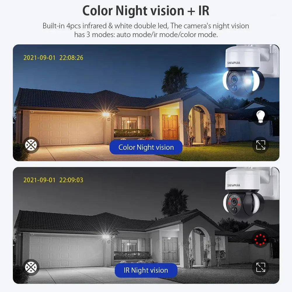 Solar Powered Outdoor Wireless Security Camera Weatherproof