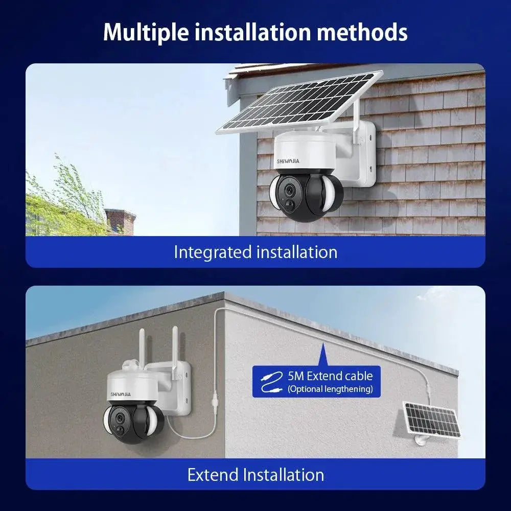Solar Powered Outdoor Wireless Security Camera Weatherproof
