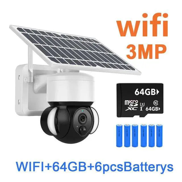 Solar Powered Outdoor Wireless Security Camera Weatherproof