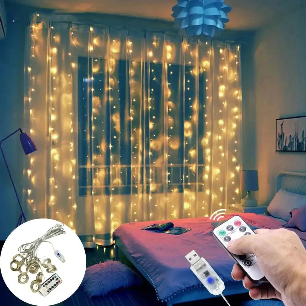 3M Led Fairy Curtain Lights Magical Decor For Holidays