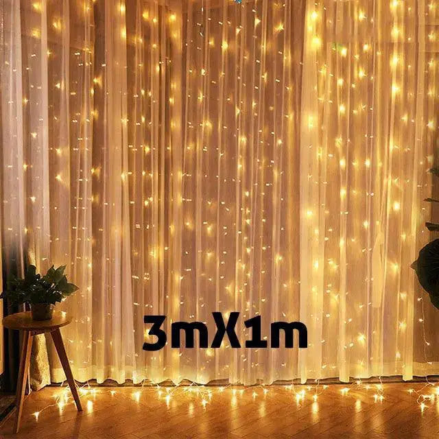 3M Led Fairy Curtain Lights Magical Decor For Holidays