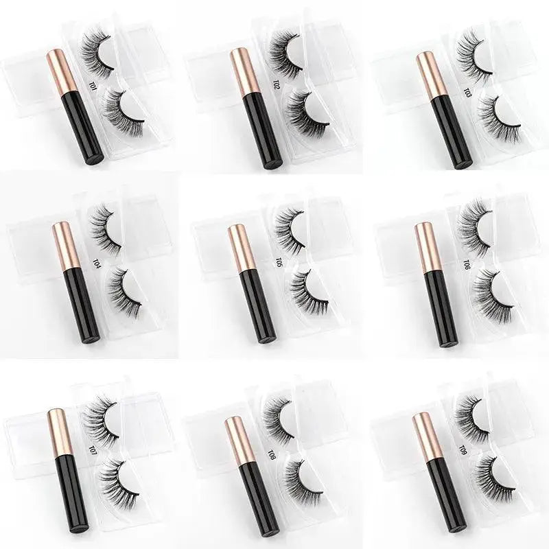 Magnetic Eyelashes Kit Waterproof Eyeliner Reusable Lashes