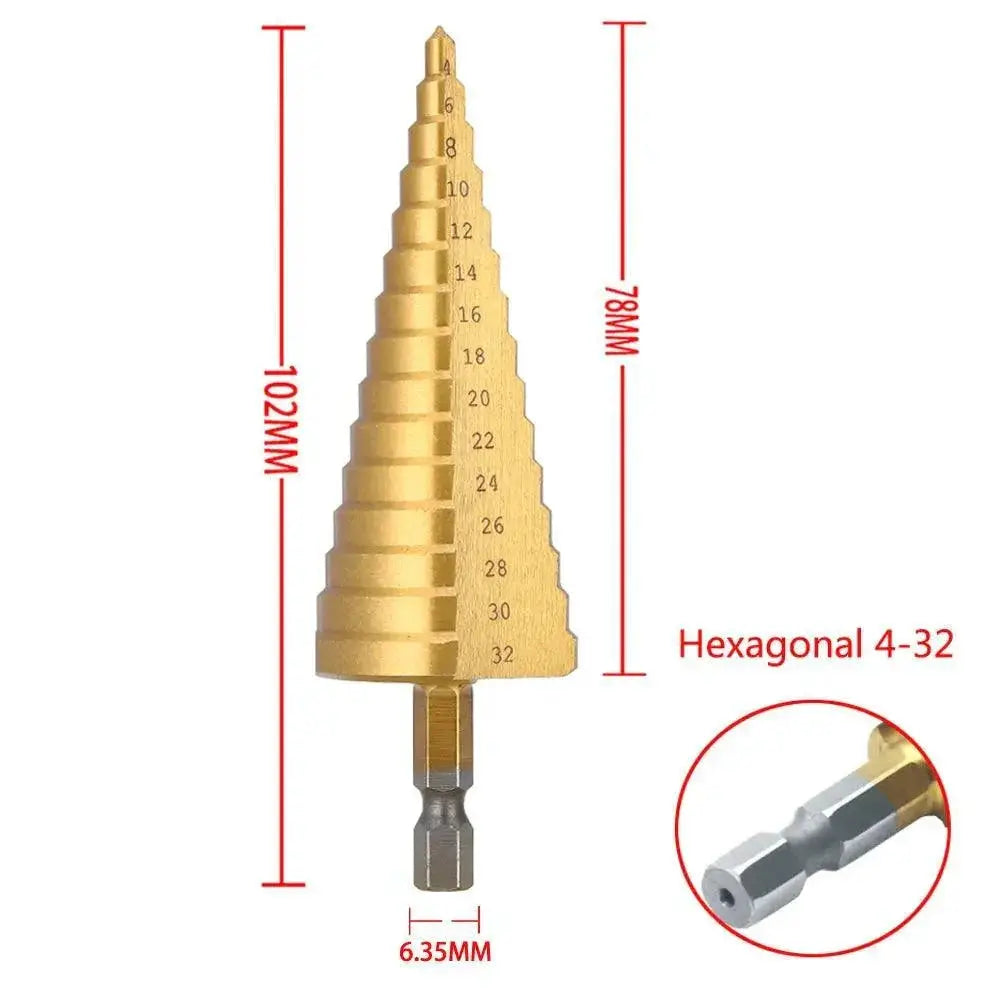 Ultimate Precision Step Drill Bit Set For Metal And Woodwork