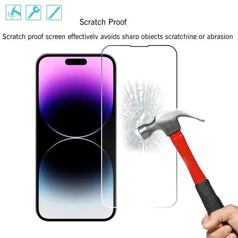Crystal Clear Tempered Glass Screen Protector for iPhone