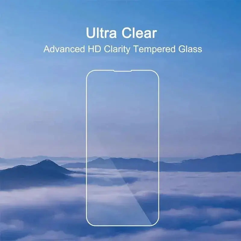Crystal Clear Tempered Glass Screen Protector for iPhone