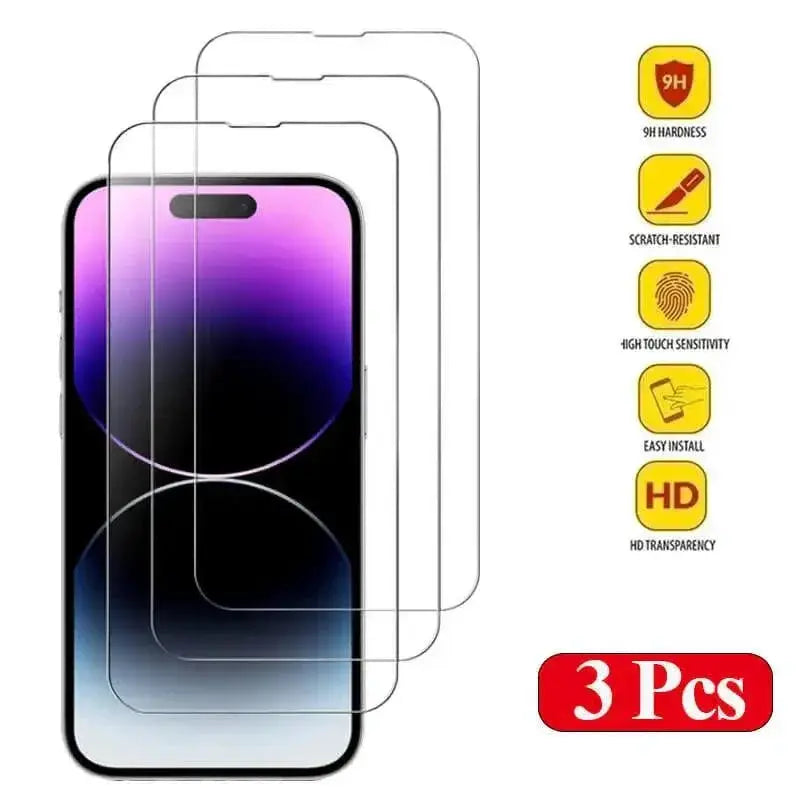 Crystal Clear Tempered Glass Screen Protector for iPhone