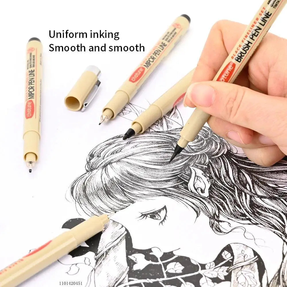 Manga Precision Liner Pen Set for Artists and Illustrators