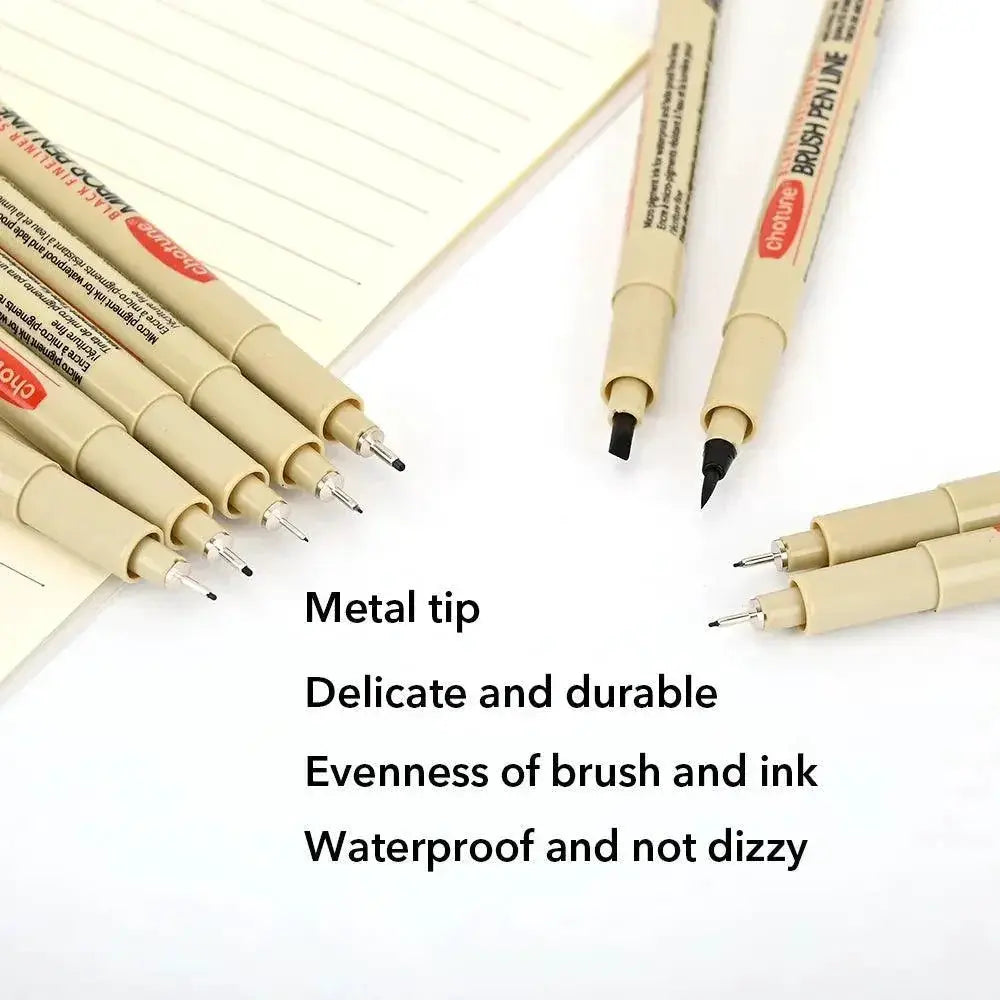 Manga Precision Liner Pen Set for Artists and Illustrators
