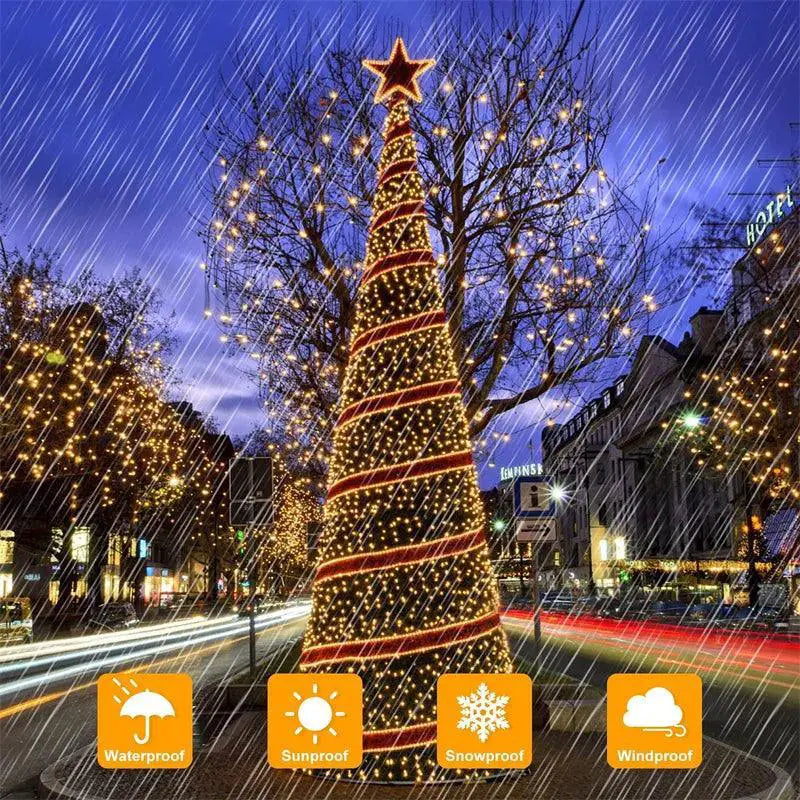 Solar Festoon LED Fairy Lights Outdoor Garden Decor