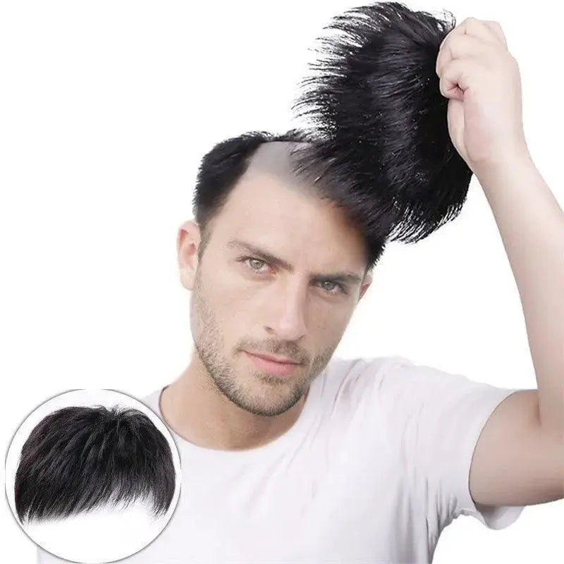 Men Premium Human Hair Toupee For Natural Look Comfort